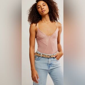 Take my Number Bodysuit NWOT Dusty Himalayan